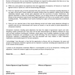 Chiropractic Consent Form