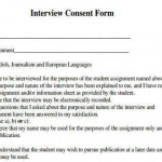 Consent Form For Recording Interview