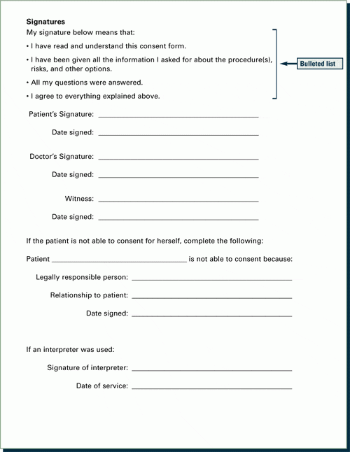 Delivery Consent Form
