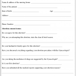 Abortion Consent Form