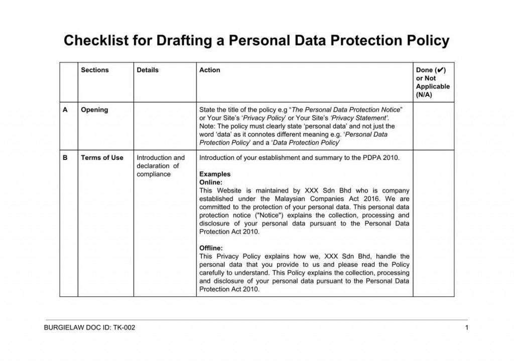 Pdpa Consent Form