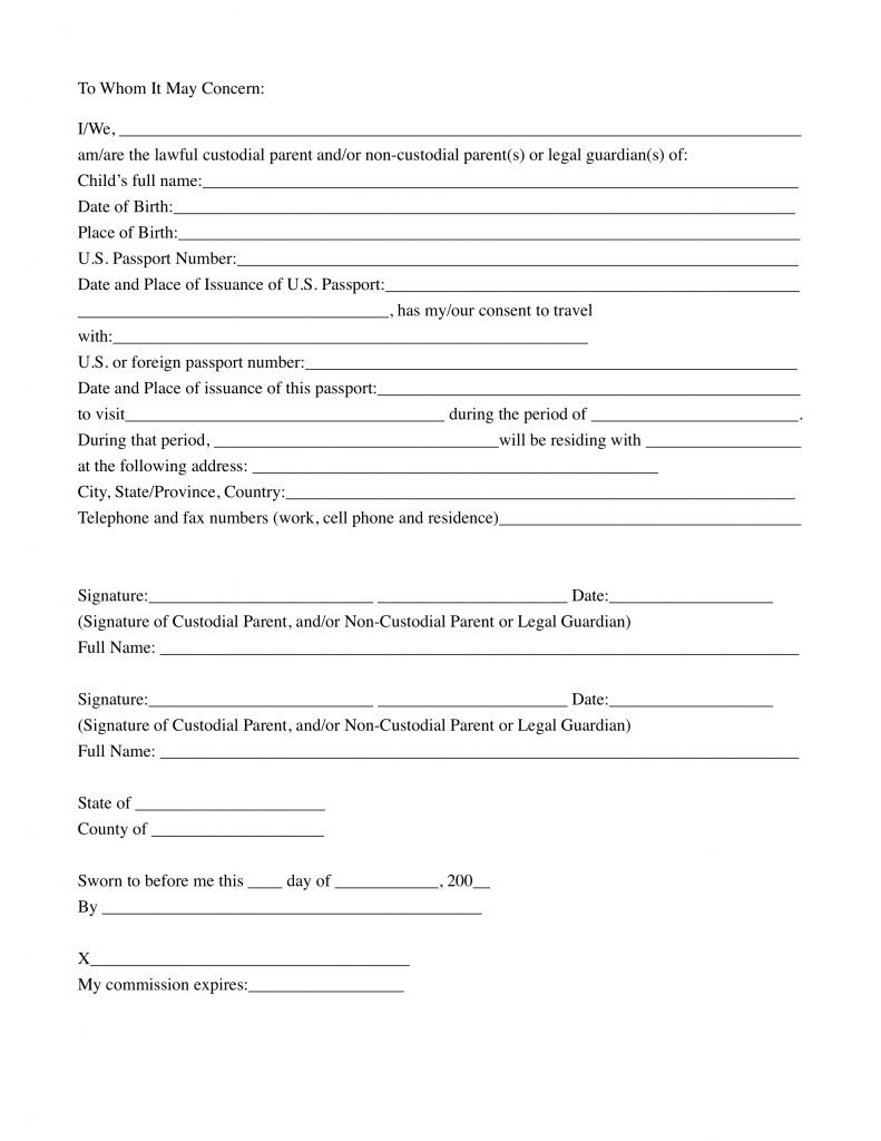 Child Consent Form