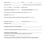 Insurance Consent Form