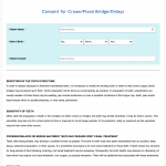 Dental Crown Delivery Consent Form