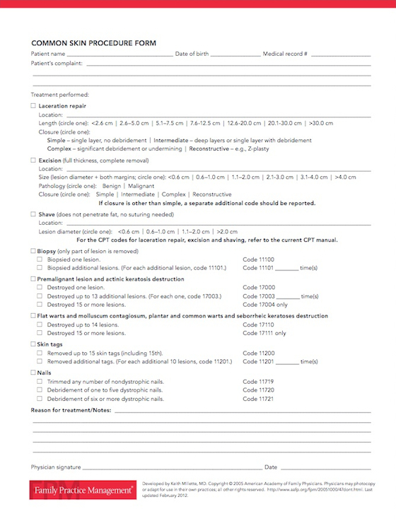 Electrocautery Consent Form