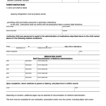 Parent Consent Form For Administration Medication