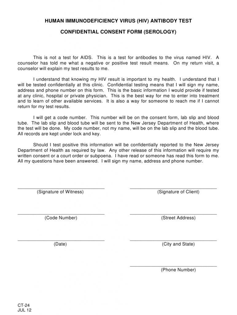 Hiv Consent Form Naco