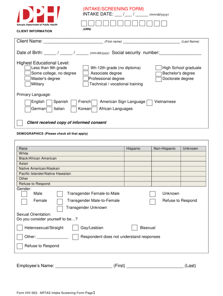 Hiv Consent Form Naco