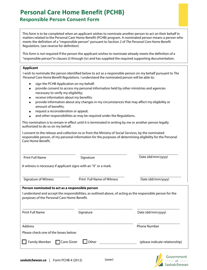 Consent Form Definition