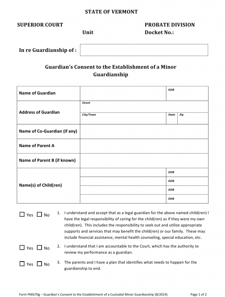 Consent For Establishment Application Form