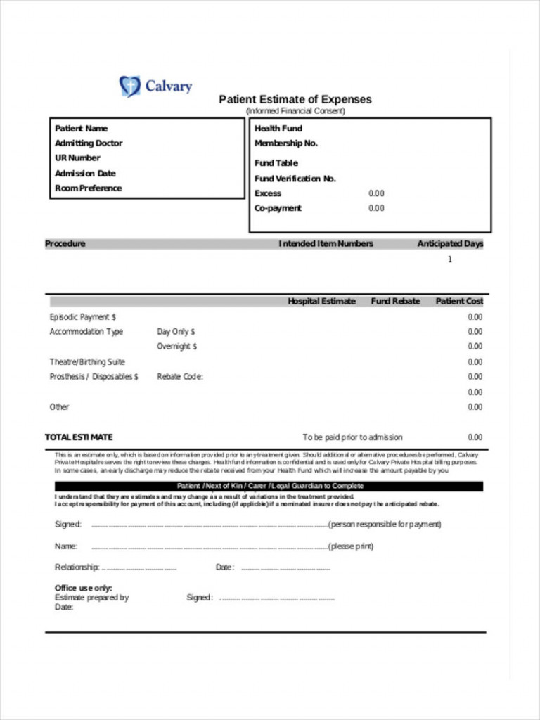 Financial Consent Form