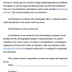 Photo And Video Consent Form Template