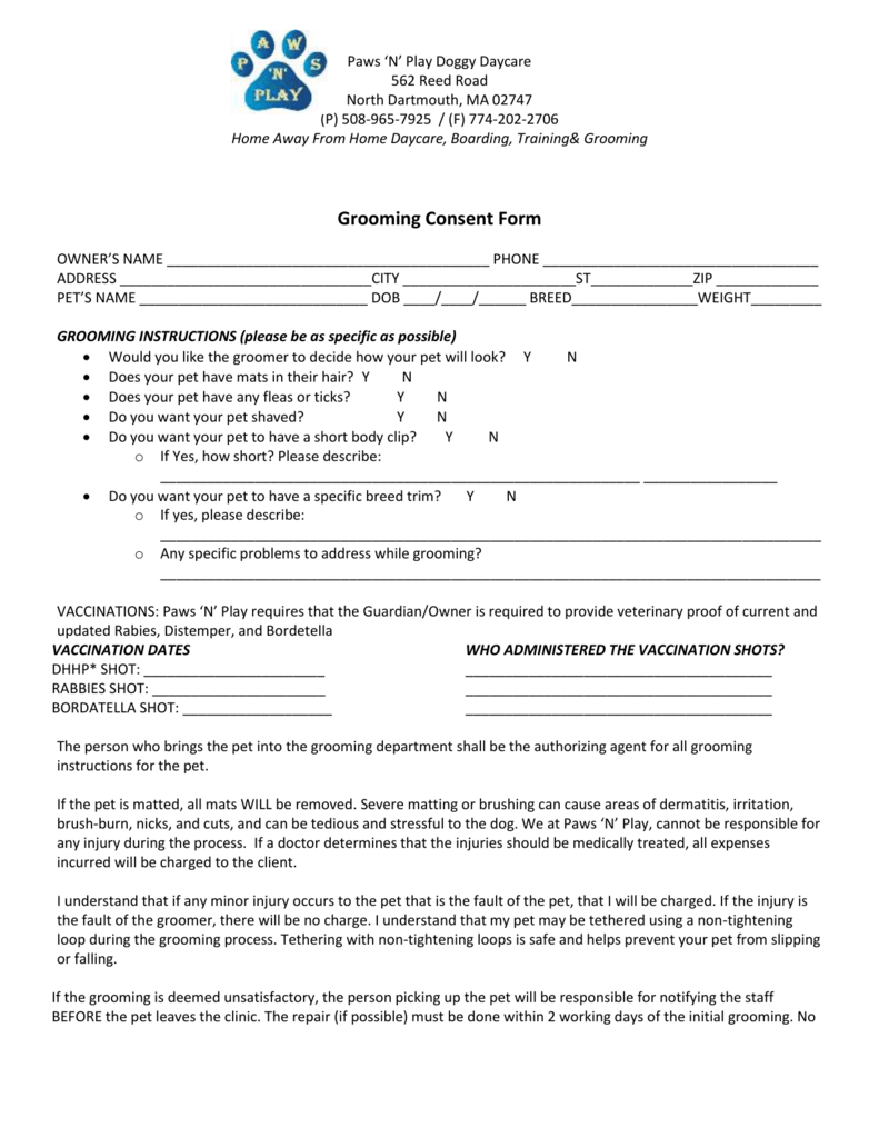 Neighbours Consent Form