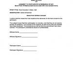Written Consent Form For Interview