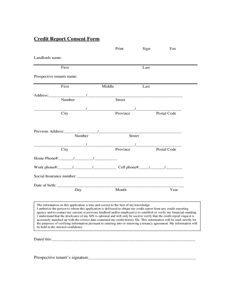 Consent Form Home Credit