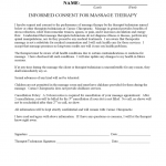Therapy Informed Consent Form