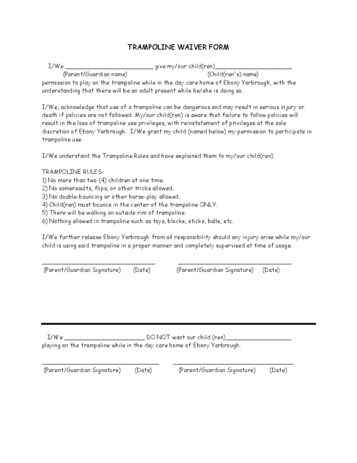 Neighbors Consent Form