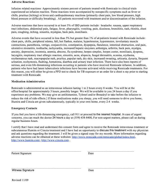 Methotrexate Consent Form