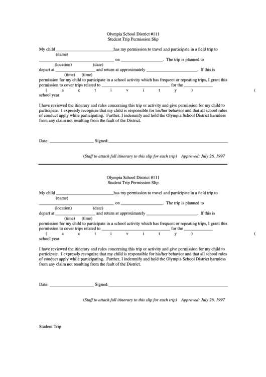 Student Consent Form Sof Olympiad