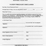 Pregnancy Consent Form For Radiology