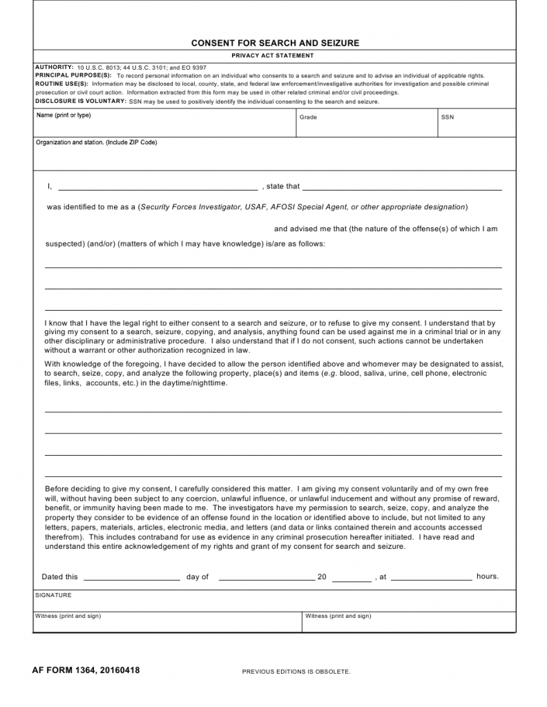 Indian Air Force Consent Form Pdf