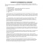 Periodontal Surgery Consent Form