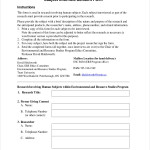 Human Subject Consent Form