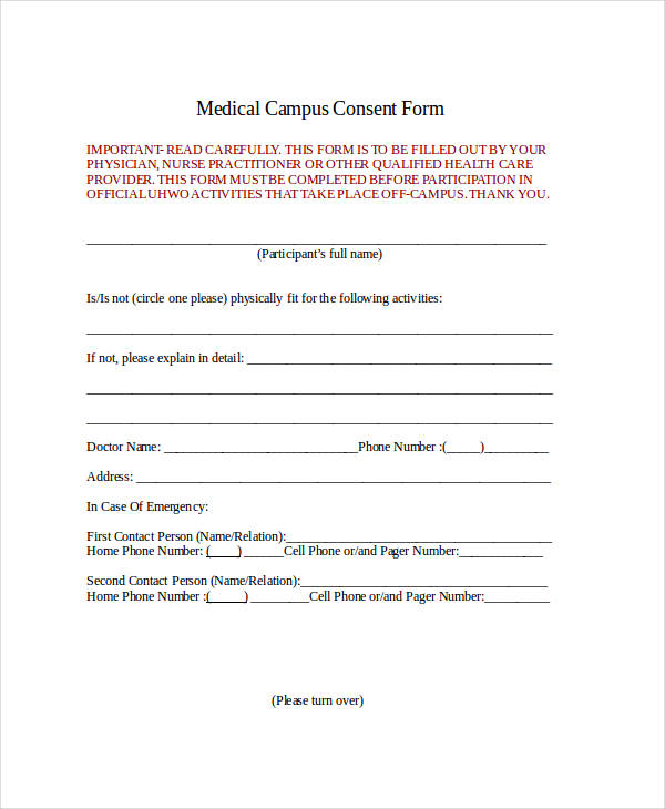 Doctor Consent Form