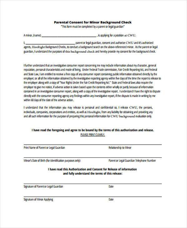 Background Consent Form