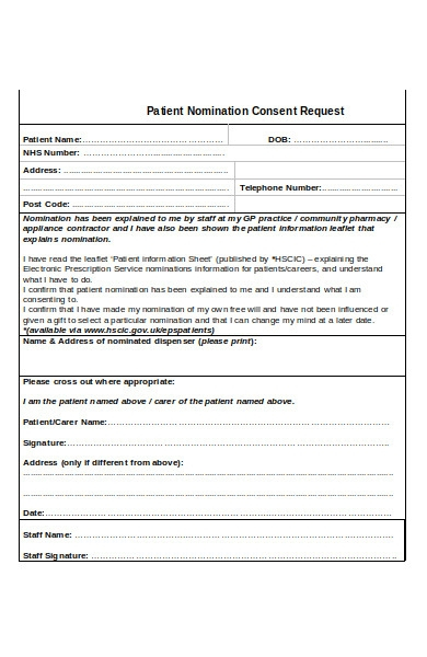 New Patient Consent Forms