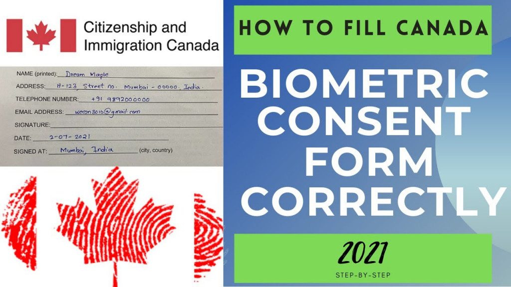 Canada Biometrics Consent Form