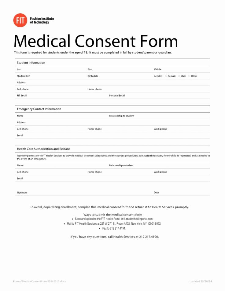 Medical Informed Consent Form