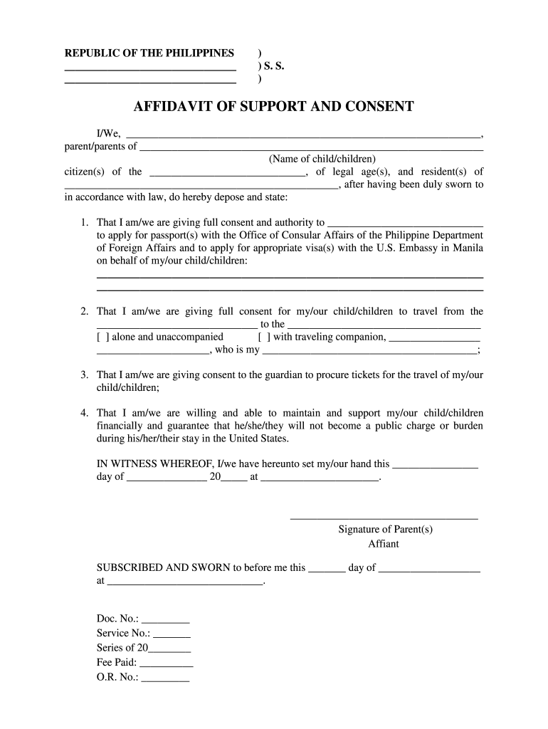 Marriage Parental Consent Form