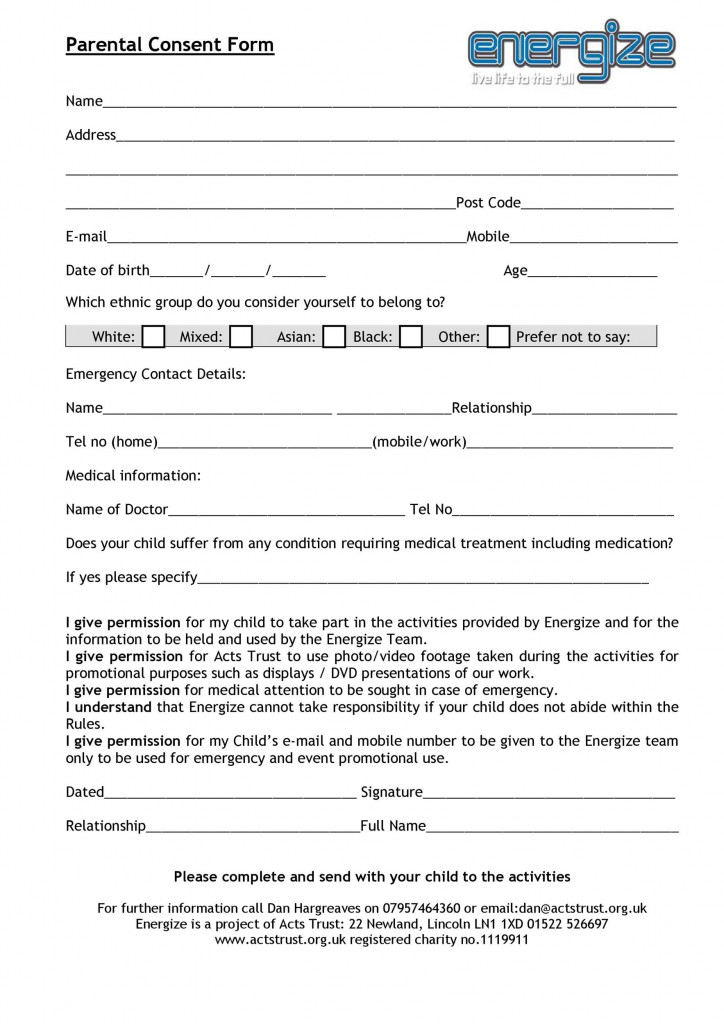 Assent Consent Form