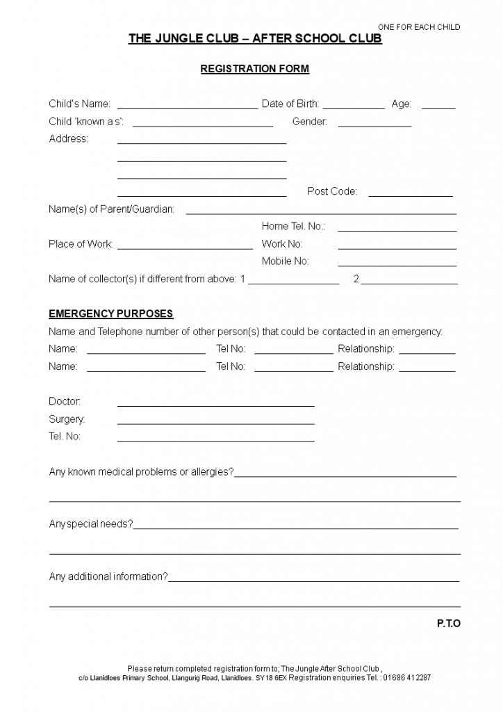 Printable Medical Consent Form Template