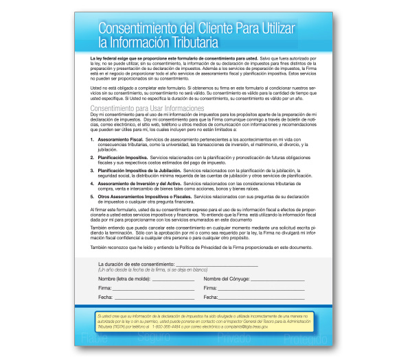 7216 Consent Form Irs Printable Consent Form