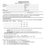 Surgical Consent Form