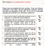 Parental Consent Form For Participation In Research