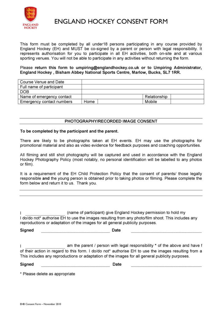 Filming Consent Form