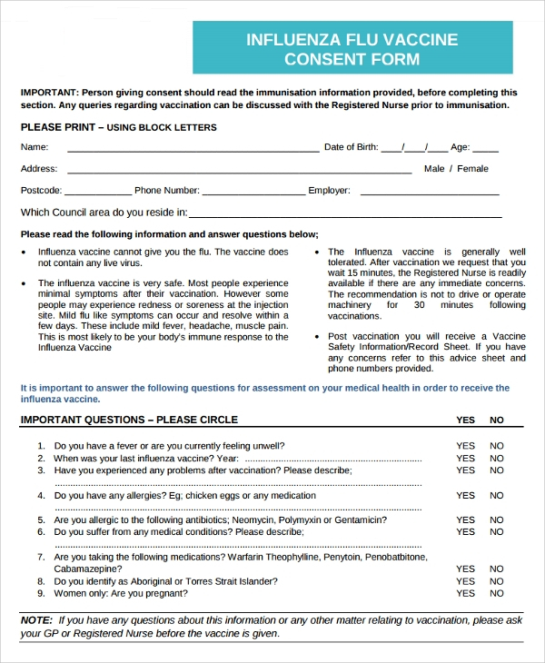 VACcine Consent Form