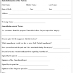Piercing Consent Form Template