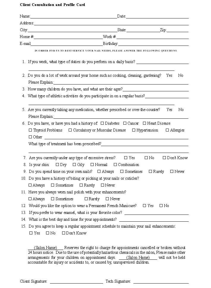 Abortion Consent Form Sample