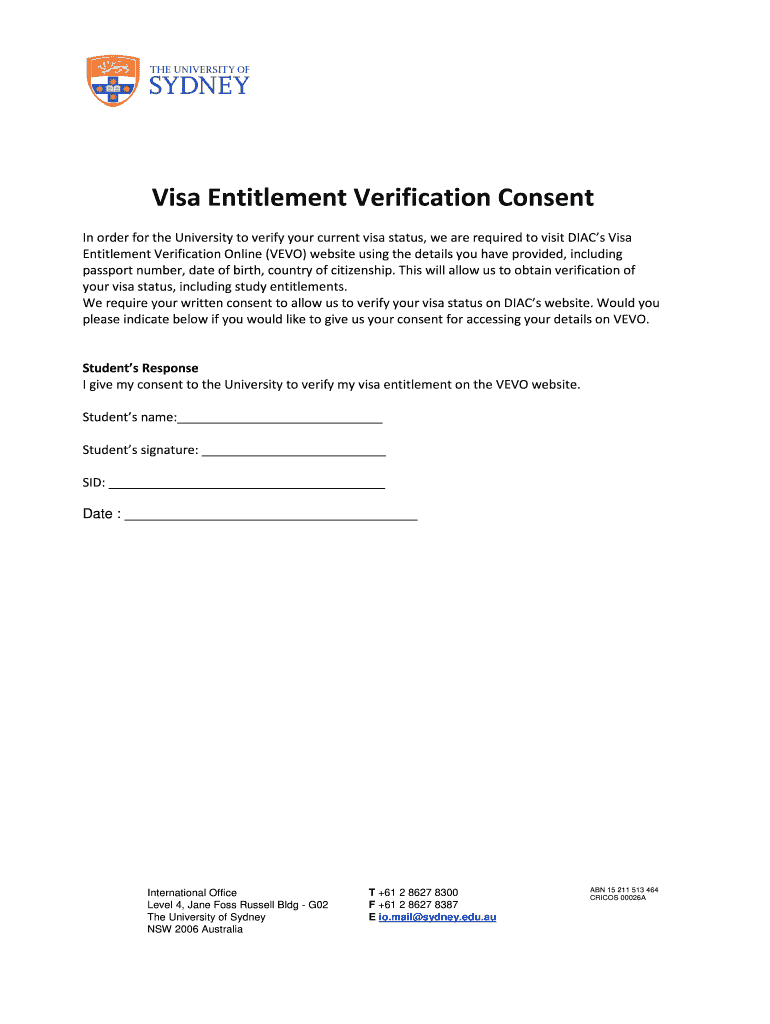 Vevo Consent Form