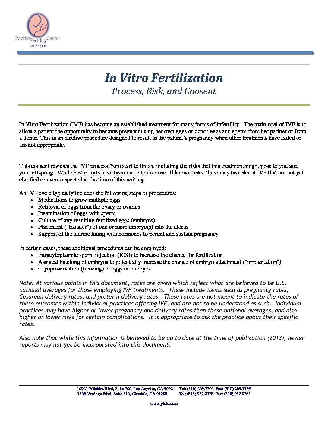 Ivf Consent Forms - Printable Consent Form