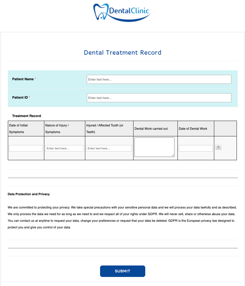 Ortho Consent Forms