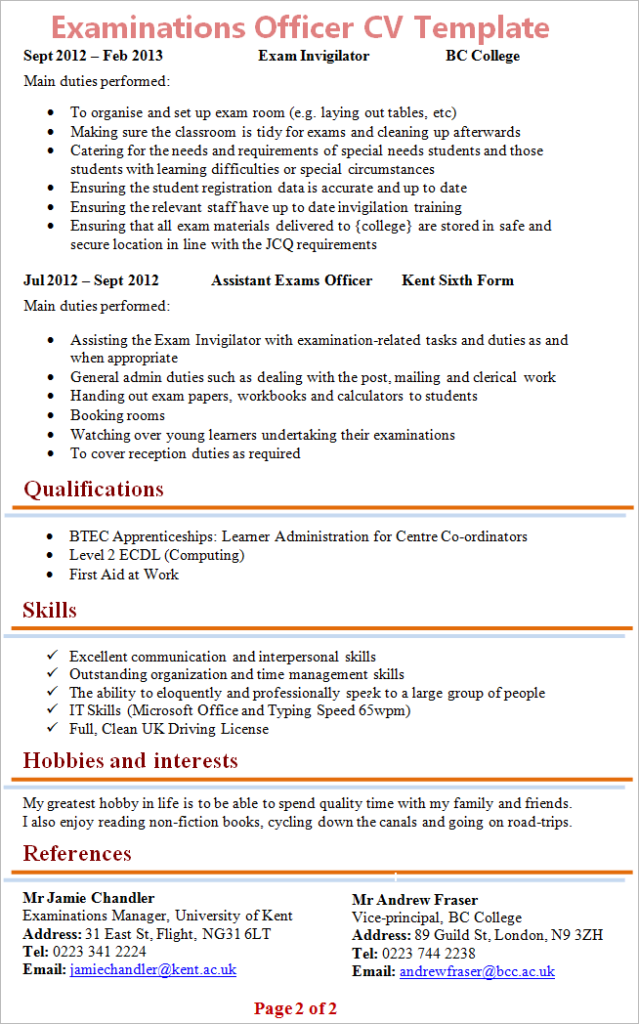 Student Consent Form Sample