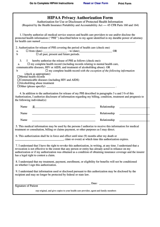 Phi Consent Form