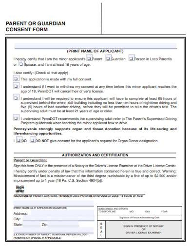 Blood Consent Form