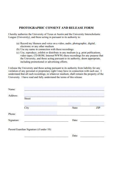 Activity Consent Form Template