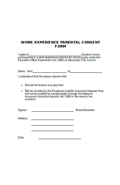 Ged Parental Consent Form